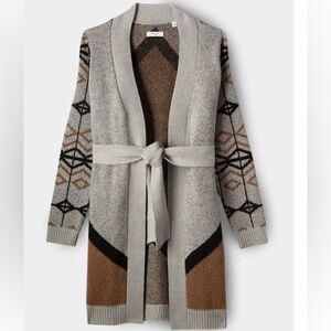 Billy Reid Painted Lantern Wool Cardigan
